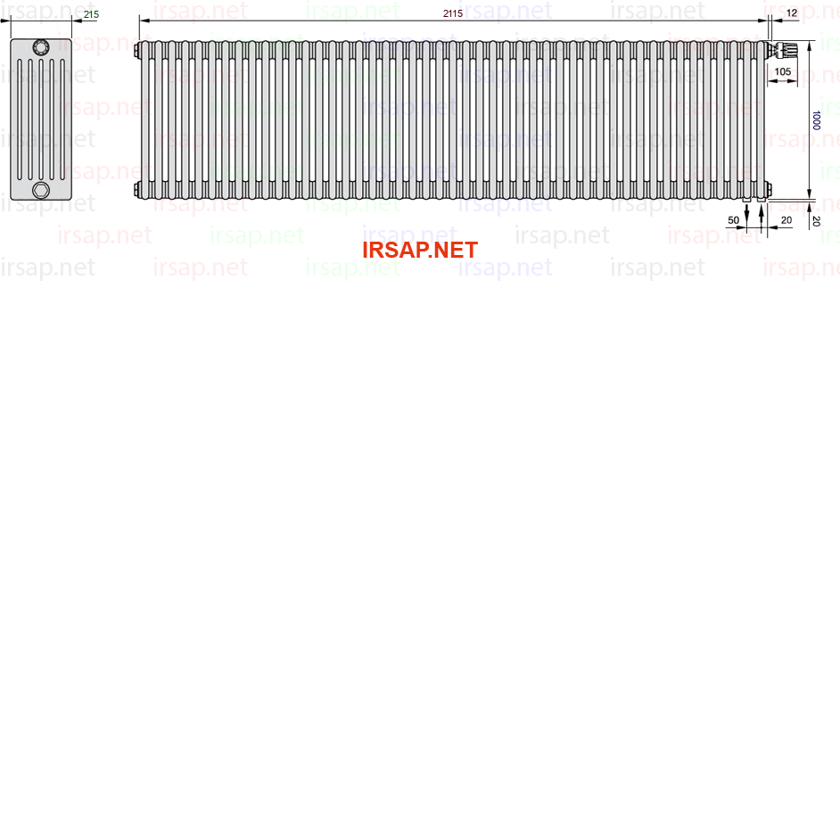 Радиатор IRSAP Tesi 61000/47 T25 CL 01
